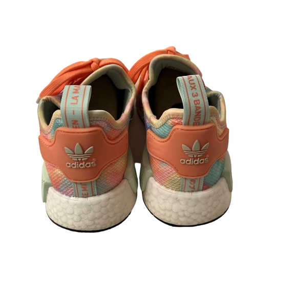 Adidas Women’s Tie Dye Multicolored Boost La Marque Aux 3 Bandea Size 8 1/2 - Picture 4 of 6